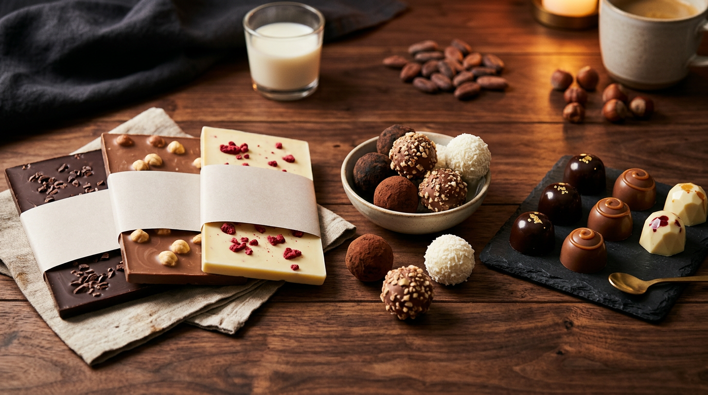 Chocolates al mayoreo - barras y bolsas de chocolate